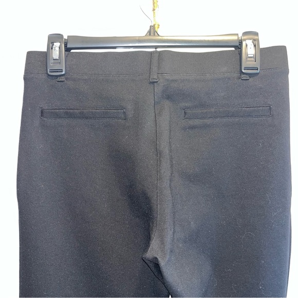 Quince Ultra Stretch Ponte Knit Classic Black Straight-Leg Pants - Picture 10 of 13